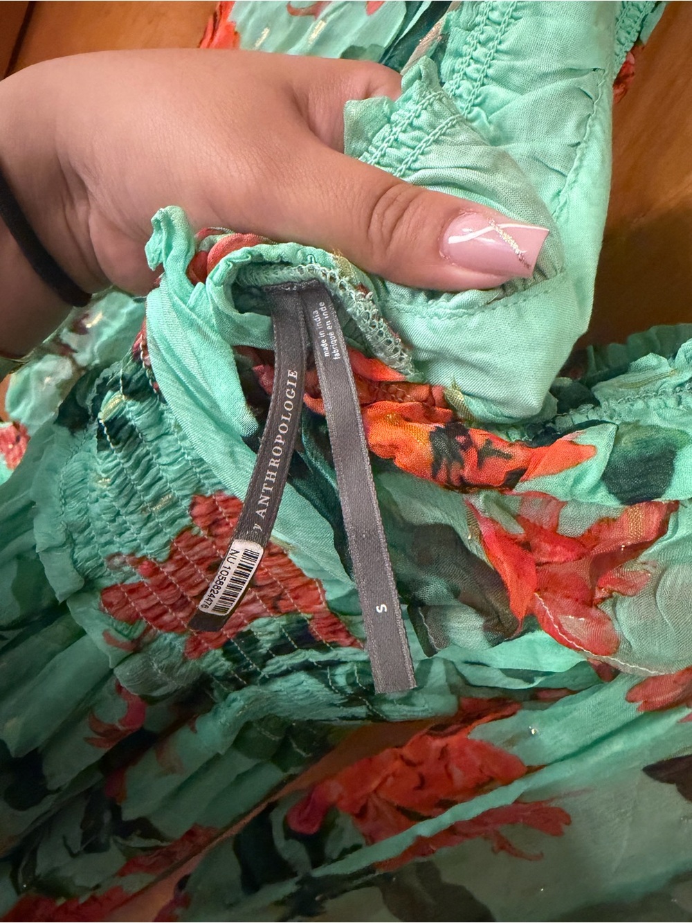 Anthropologie The Odetta Ruffled V-Neck Dress - Picture 7 of 7